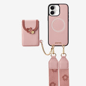 Vertical Wallet- iPhone Wallet Case with Webbing Strap