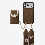 Vertical Wallet- iPhone Wallet Case with Webbing Strap