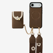 Vertical Wallet- iPhone Wallet Case with Webbing Strap
