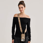 Vertical Wallet- iPhone Wallet Case with Webbing Strap