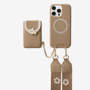 Vertical Wallet- iPhone Wallet Case with Webbing Strap