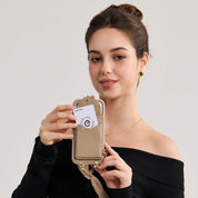 Vertical Wallet- iPhone Wallet Case with Webbing Strap