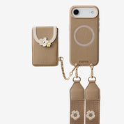 Vertical Wallet- iPhone Wallet Case with Webbing Strap