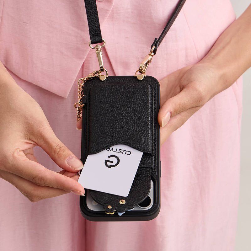 Vertical Wallet- MagSafe Case with Slim Card Holder & Strap
