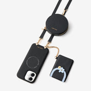 バーティカルウォレット - MagSafe対応スマホケース｜スリムカードホルダー＆ストラップ付き