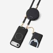 バーティカルウォレット - MagSafe対応スマホケース｜スリムカードホルダー＆ストラップ付き