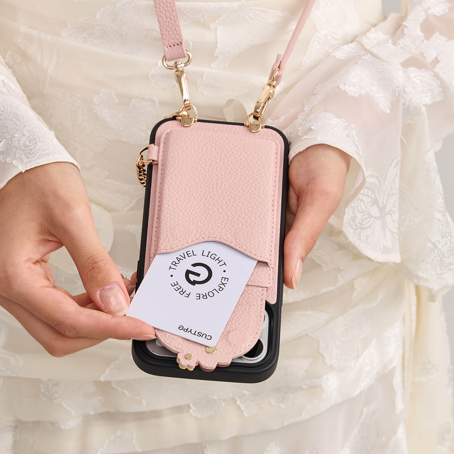 バーティカルウォレット - MagSafe対応スマホケース｜スリムカードホルダー＆ストラップ付き