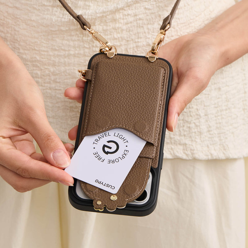 Vertical Wallet- MagSafe Case with Slim Card Holder & Strap