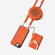バーティカルウォレット - MagSafe対応スマホケース｜スリムカードホルダー＆ストラップ付き