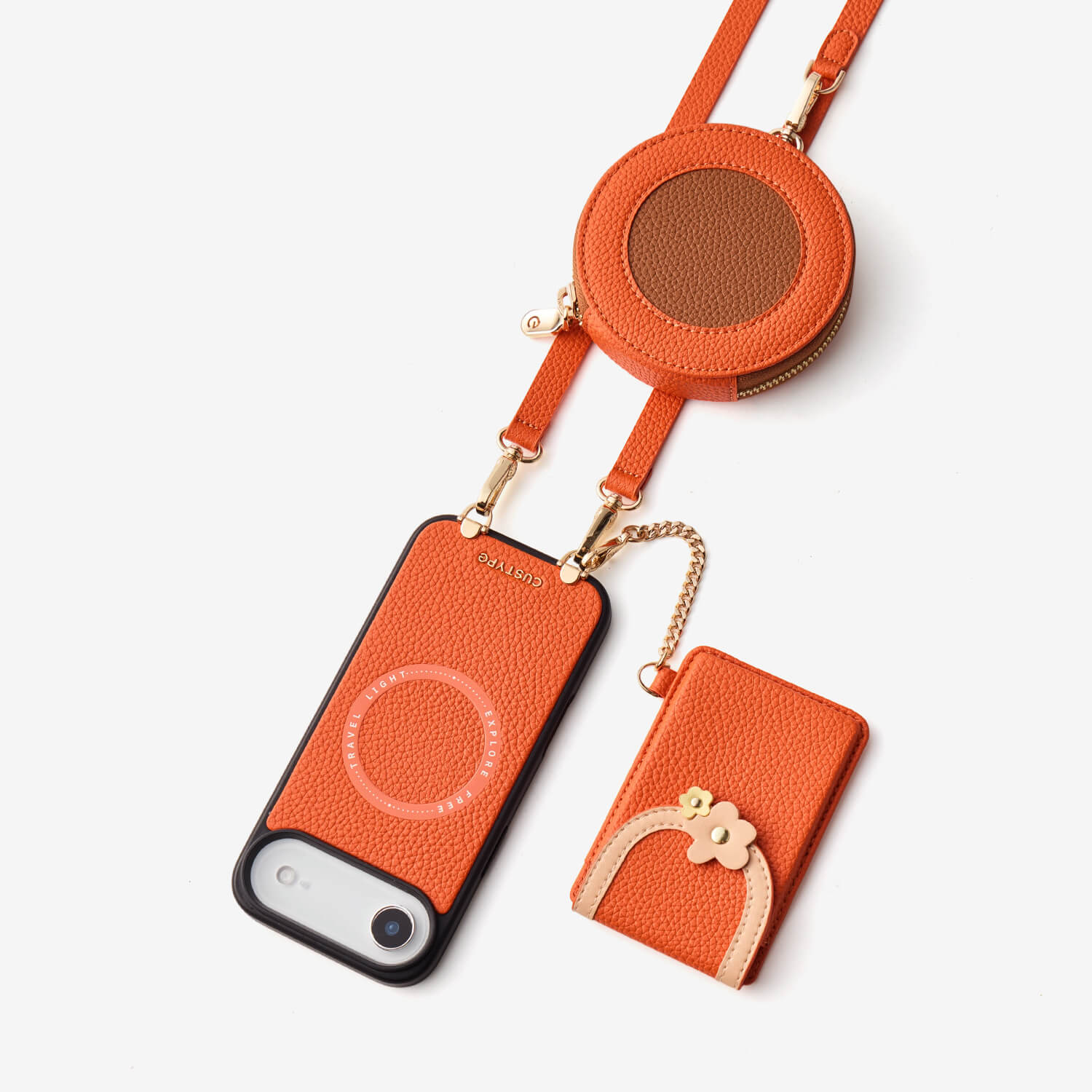 バーティカルウォレット - MagSafe対応スマホケース｜スリムカードホルダー＆ストラップ付き