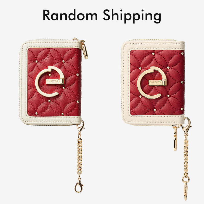 刺繍クラフトセット - 取り外し可能なワイヤレス充電クロスボディウォレット電話ケースラウンドポーチセット