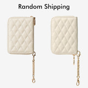 刺繍クラフトセット - 取り外し可能なワイヤレス充電クロスボディウォレット電話ケースラウンドポーチセット