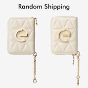 刺繍クラフトセット - 取り外し可能なワイヤレス充電クロスボディウォレット電話ケースラウンドポーチセット