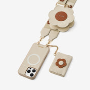 Bloom Pal- Crossbody Phone Case with Airpods Pouch & Wallet-Mobile Phone Cases-Custype