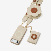 Bloom Pal- Crossbody Phone Case with Airpods Pouch & Wallet-Mobile Phone Cases-Custype