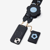 Bloom Pal- Crossbody Phone Case with Airpods Pouch & Wallet-Mobile Phone Cases-Custype