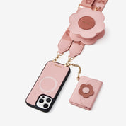 Bloom Pal- Crossbody Phone Case with Airpods Pouch & Wallet-Mobile Phone Cases-Custype