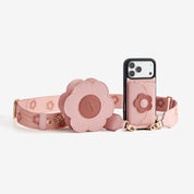 Bloom Pal- Crossbody Phone Case with Airpods Pouch & Wallet-Mobile Phone Cases-Custype