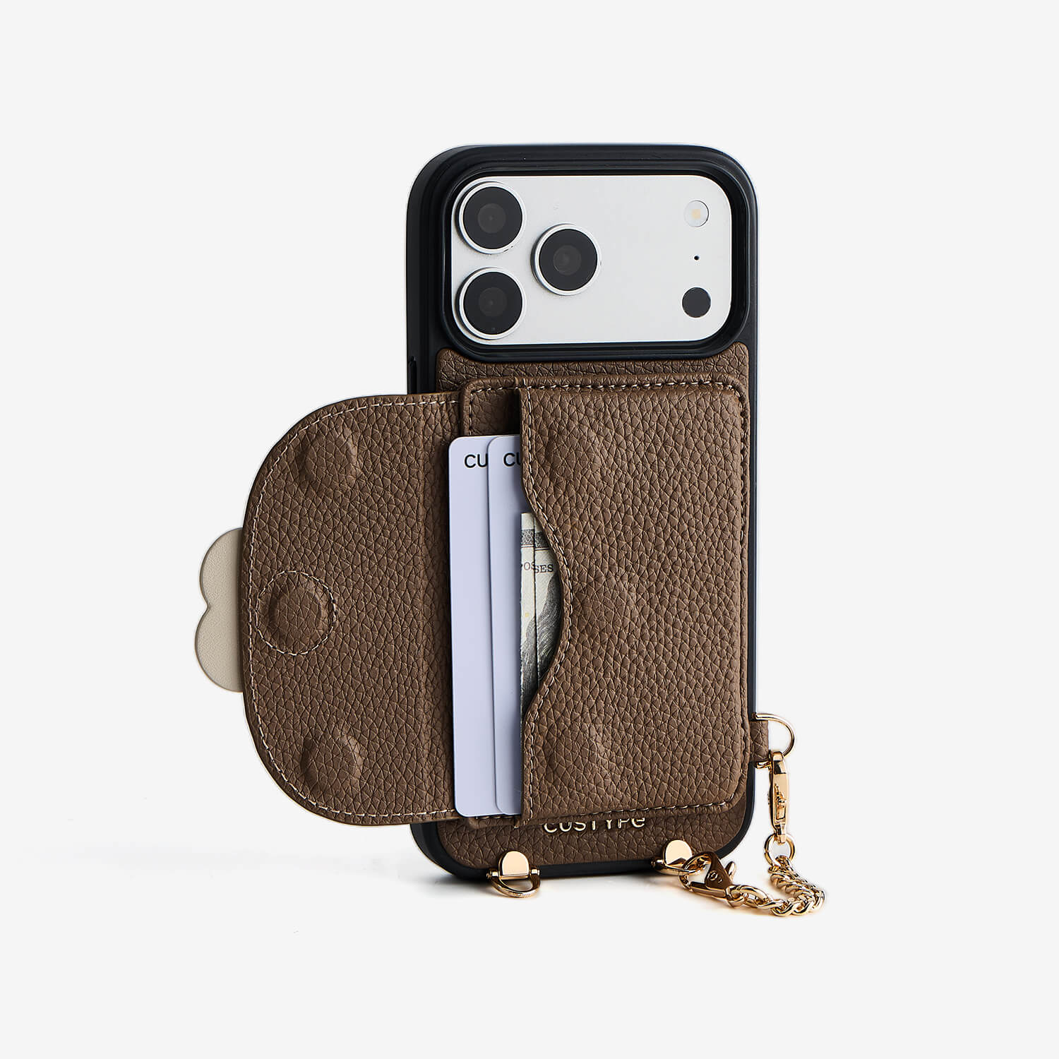 ブルームパル - レザークロスボディスマホケース（スリムウォレット付き）