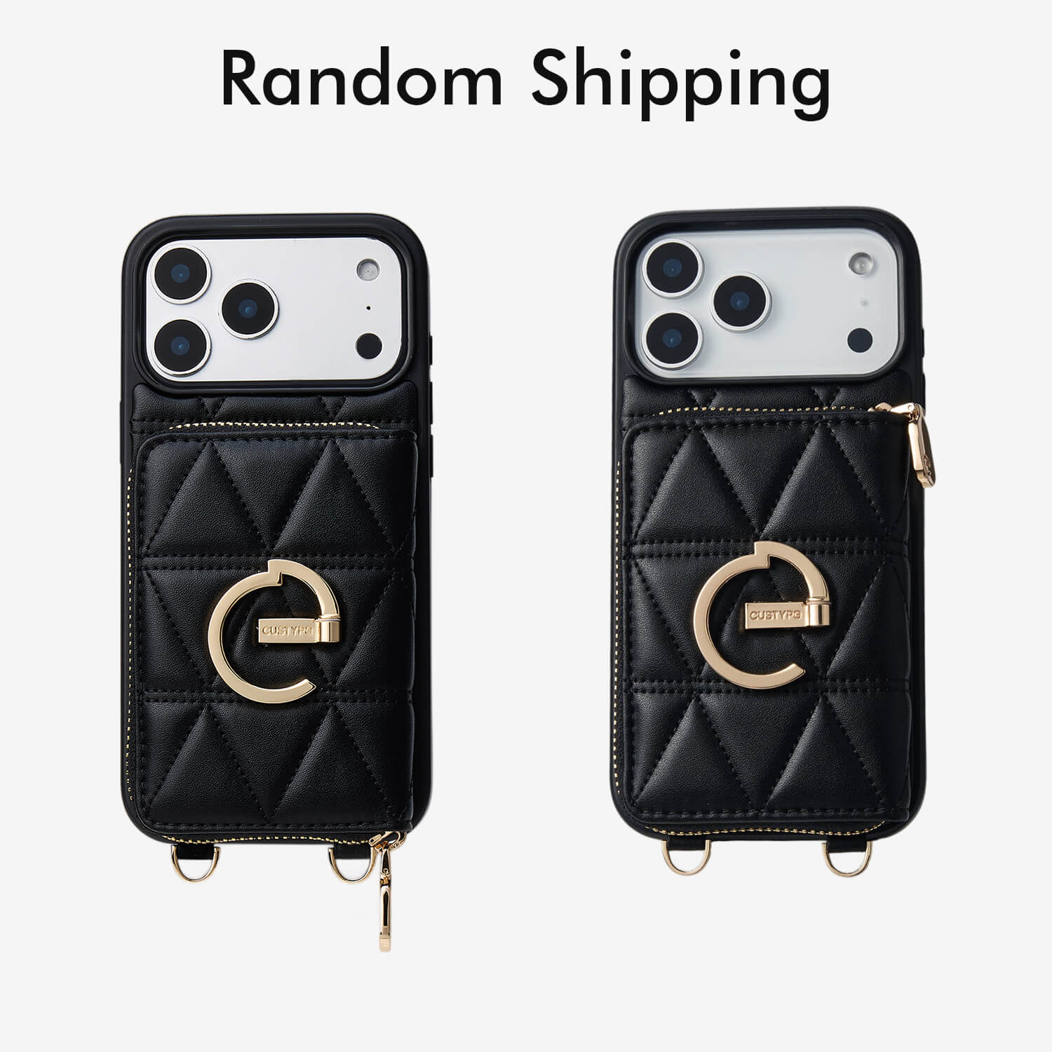 CUSTYPE ZipPouch- Eスタンドウォレットフォンケース Custype Its Me-Lychee iPhone ウォレットケース E シェイプ キック