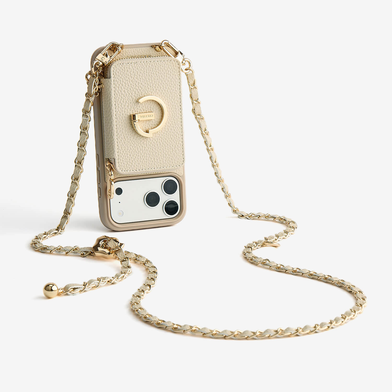 Allure Chain Series- Lanyard Magnetic Wallet Phone Case with