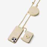 Allure Chain Series- Wallet Phone Case with Chain & Stand