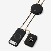 Allure Chain Series- Wallet Phone Case with Chain & Stand