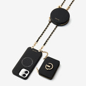 Allure Chain Series- Wallet Phone Case with Chain & Stand