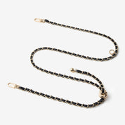 エレガントな調節可能なチェーンレザーショルダーストラップ - ライチ