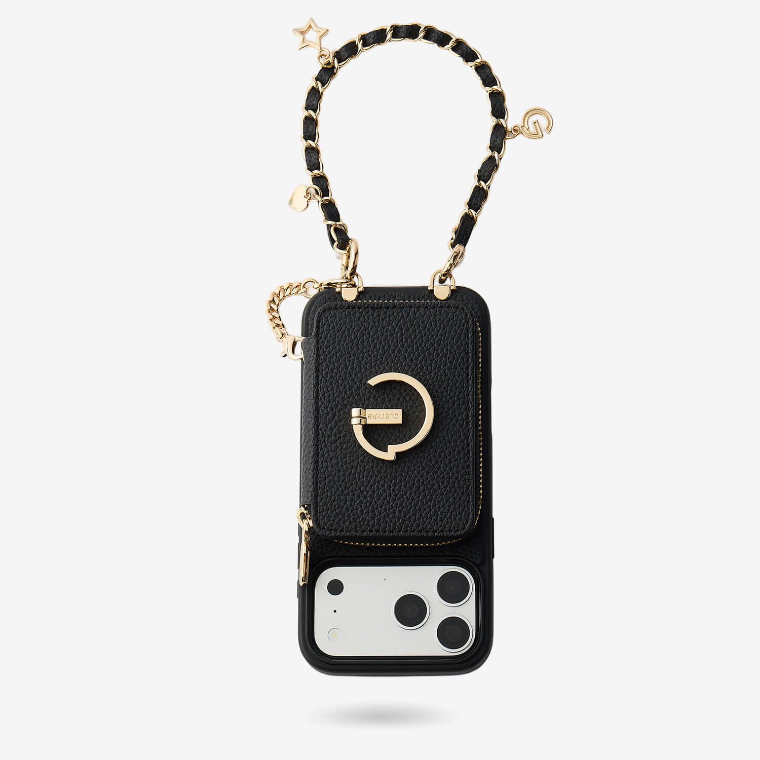 Allure Chain Series- Wallet Phone Case with Chain & Stand