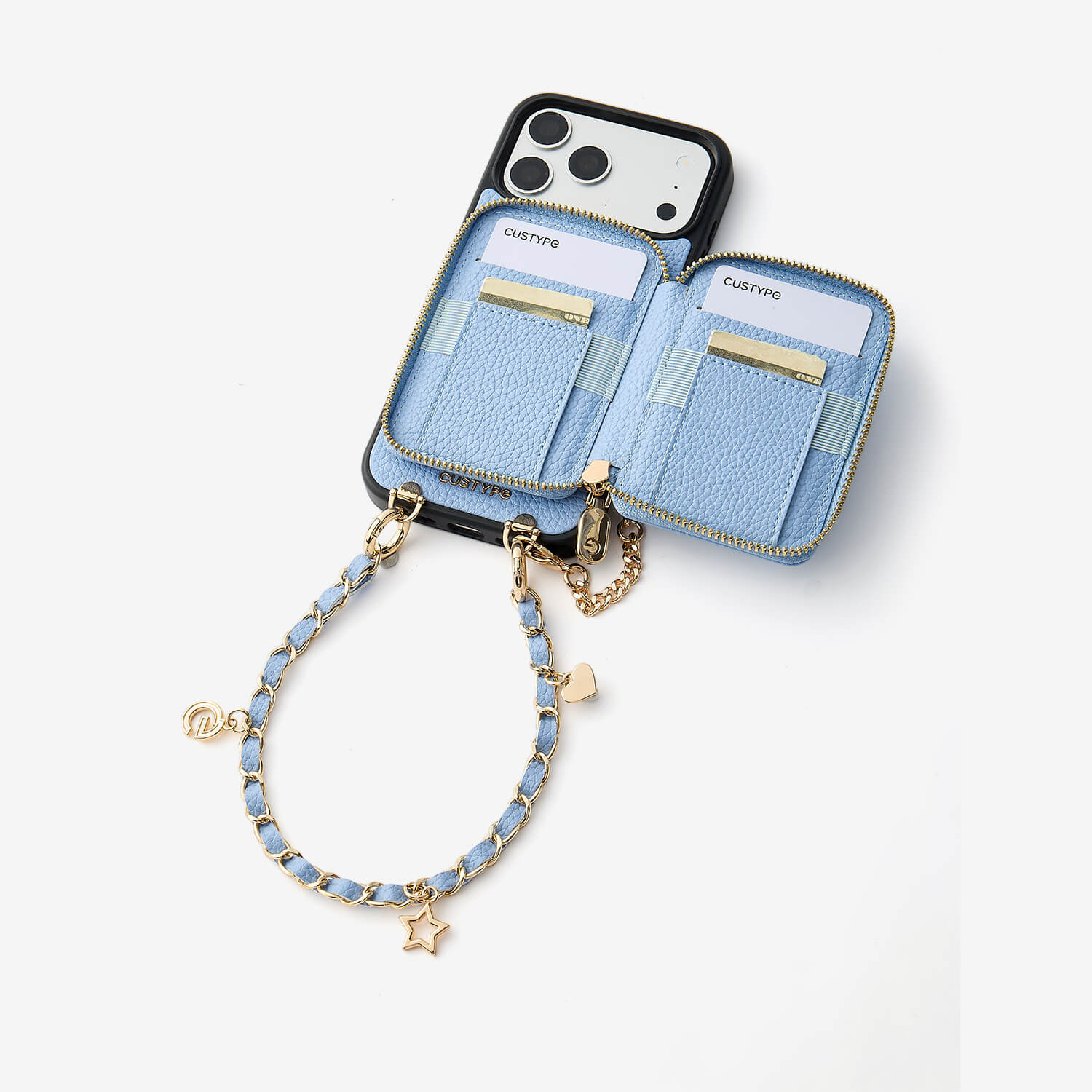 Allure Chain Series- Wallet Phone Case with Chain & Stand