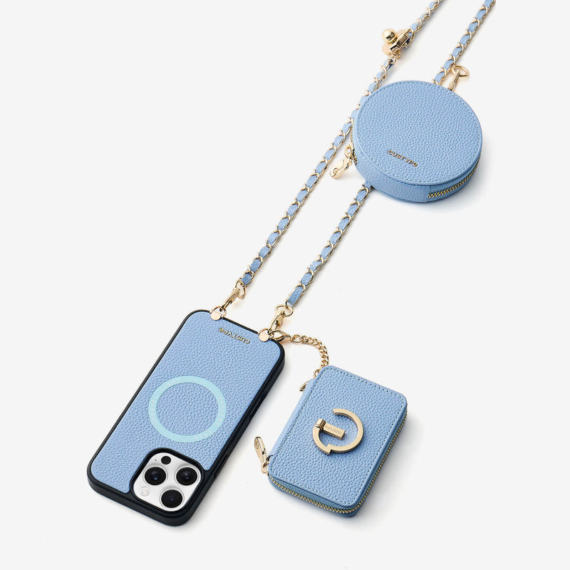 Allure Chain Series- Wallet Phone Case with Chain & Stand - iPhone 16 Pro Max