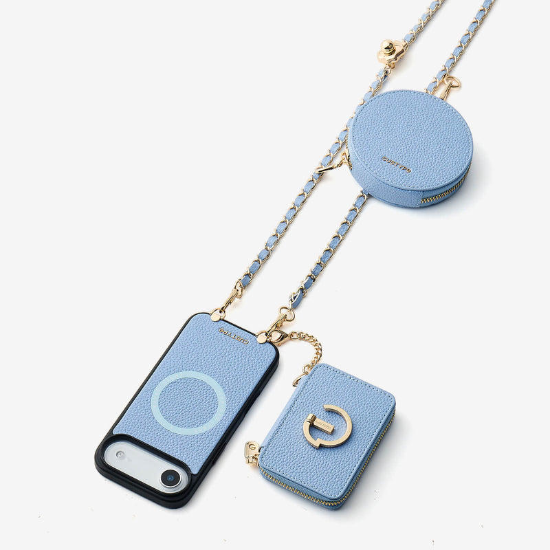 Allure Chainシリーズ - チェーン＆スタンド付きウォレットフォンケース - iPhone 17 Air