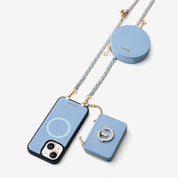 Allure Chain Series- Wallet Phone Case with Chain & Stand