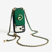 Allure Chain Series- Wallet Phone Case with Chain & Stand