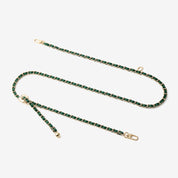 エレガントな調節可能なチェーンレザーショルダーストラップ - ライチ