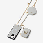 Allure Chain Series- Wallet Phone Case with Chain & Stand