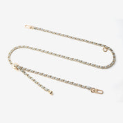 エレガントな調節可能なチェーンレザーショルダーストラップ - ライチ