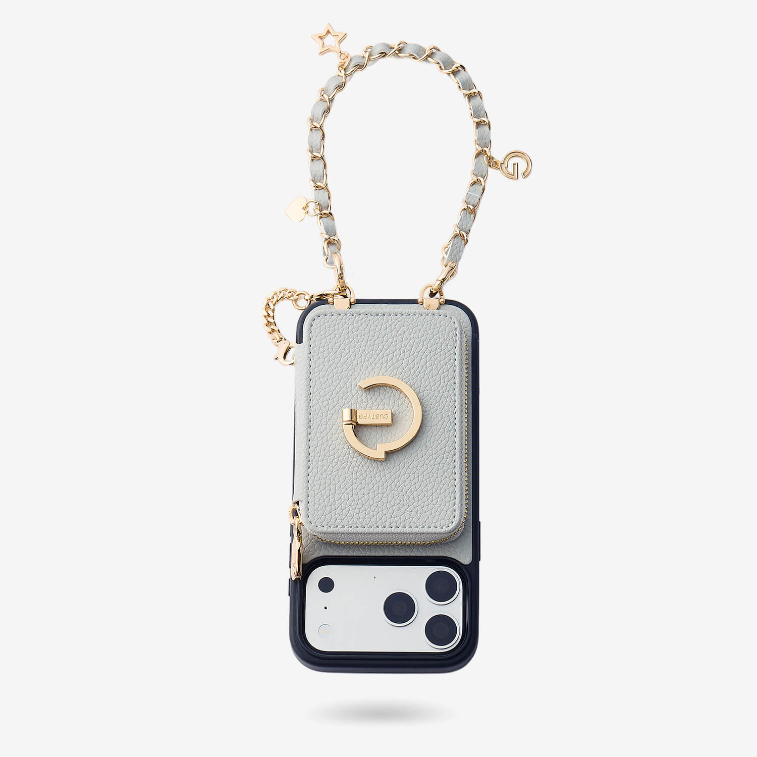 Allure Chain Series- Wallet Phone Case with Chain & Stand-Custype