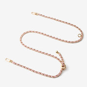 エレガントな調節可能なチェーンレザーショルダーストラップ - ライチ