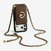 Allure Chain Series- Wallet Phone Case with Chain & Stand