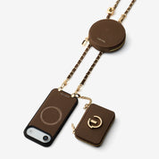 Allure Chain Series- Wallet Phone Case with Chain & Stand