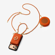 Allure Chain Series- Wallet Phone Case with Chain & Stand