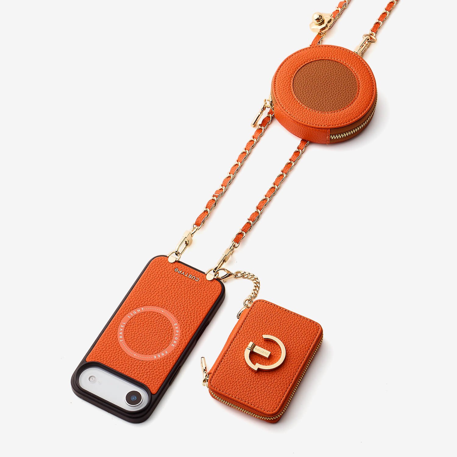 Allure Chainシリーズ - チェーン＆スタンド付きウォレットフォンケース - iPhone 17 Air