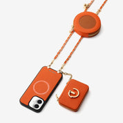 Allure Chain Series- Wallet Phone Case with Chain & Stand