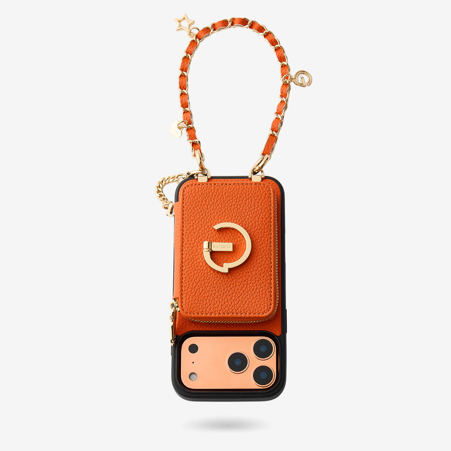 Allure Chain Series- Wallet Phone Case with Chain & Stand-Custype