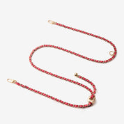 エレガントな調節可能なチェーンレザーショルダーストラップ - ライチ