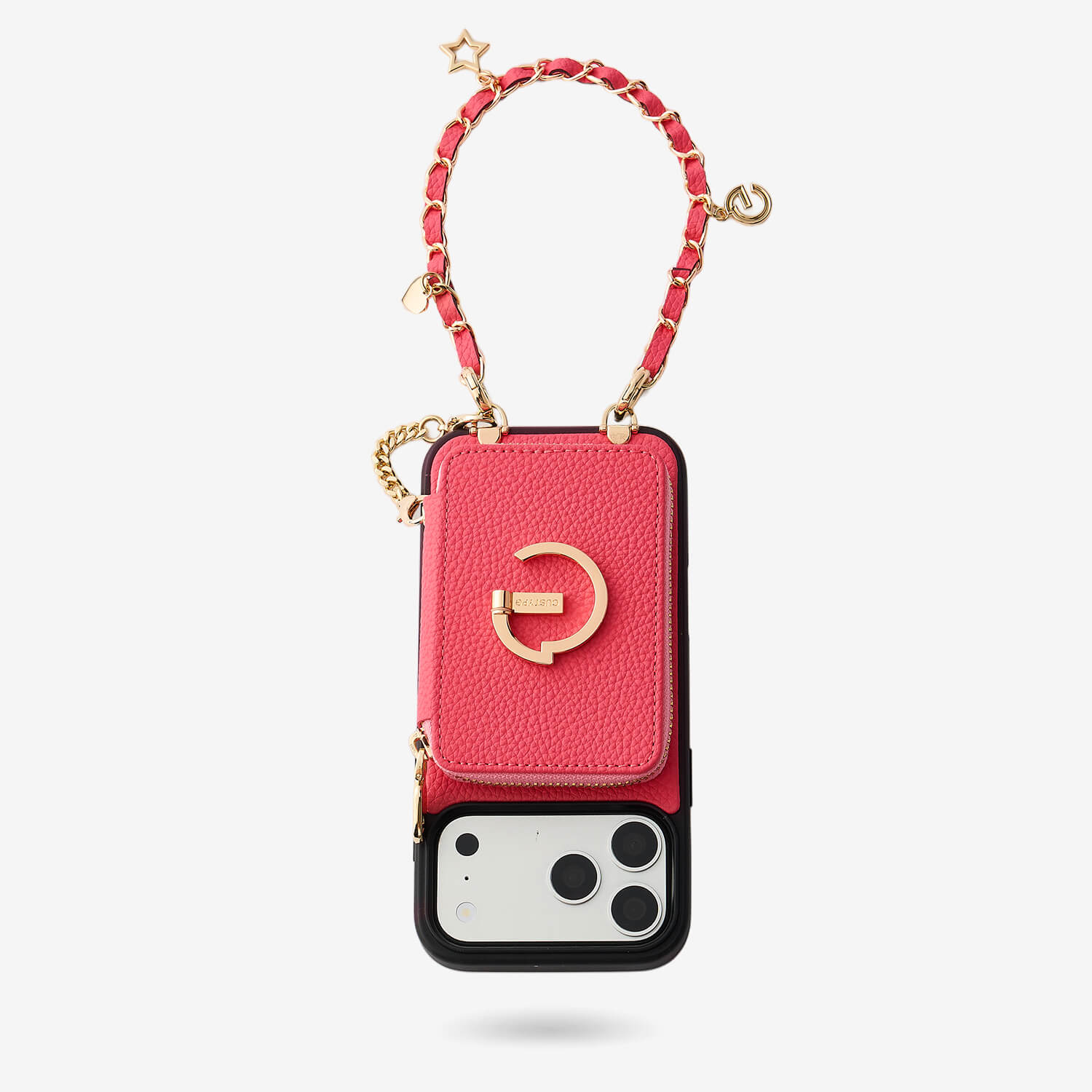 Allure Chain Series- Wallet Phone Case with Chain & Stand