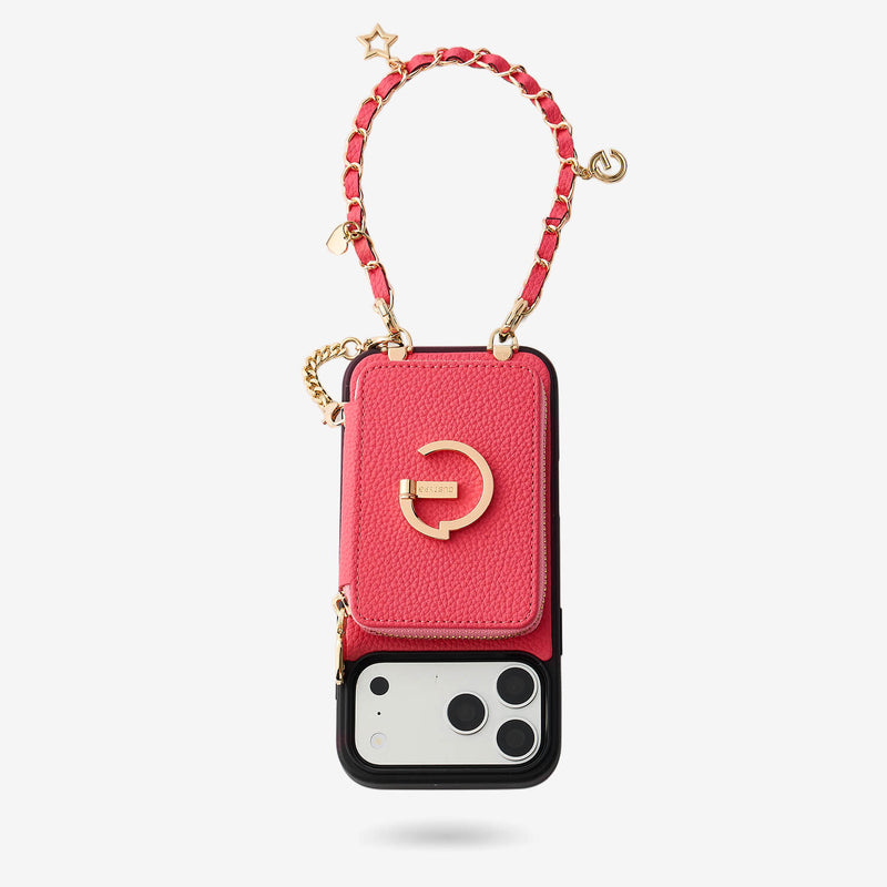 Allure Chain Series- Wallet Phone Case with Chain & Stand