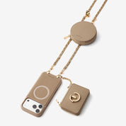 Allure Chain Series- Wallet Phone Case with Chain & Stand